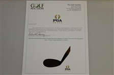 Klin Klub McGill Metal Wood Shafted Backspin Mashie w/ Deep Face Grooves & Leather Grip - Flower Logo Stamped in Head