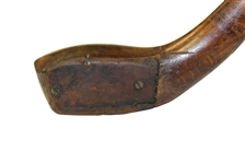Victoria Spliced Ned Wood Shafted Wood Stamped On Head w/ Lead Weight & Leather Grip