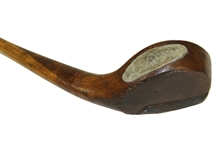 Victoria Spliced Ned Wood Shafted Wood Stamped On Head w/ Lead Weight & Leather Grip
