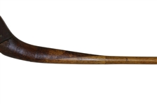 Victoria Spliced Ned Wood Shafted Wood Stamped On Head w/ Lead Weight & Leather Grip