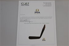 Gibson Brass Head Wood Shafted Gem Putter - Kinghorn Scotland