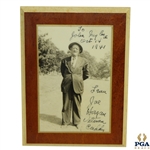 1941 Signed Inscribed Photograph By Joe Horgan - Known As The Dean Of Caddies