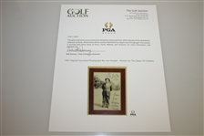 1941 Signed Inscribed Photograph By Joe Horgan - Known As The Dean Of Caddies