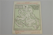 1951 Masters Tournament Thursday Pairing Sheet - Ben Hogan Winner