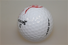 Fuzzy Zoeller Signed Srixion Logo Golf Ball in Red Sharpie JSA ALOA