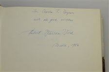 'Following Through' Book Signed by Author Herbert Warren Wind JSA ALOA