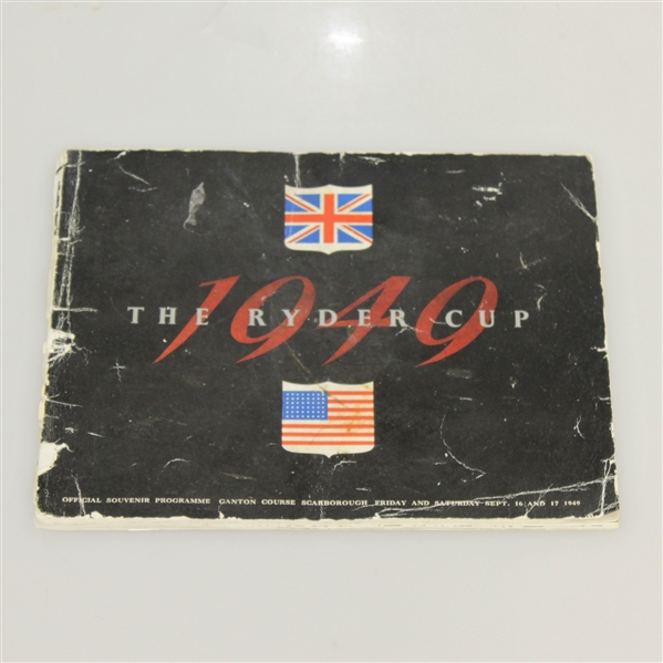 1949 Ryder Cup at Ganton GC Scarbourough, England Program-Ben Hogan Captain