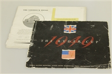1949 Ryder Cup at Ganton GC Scarbourough, England Program-Ben Hogan Captain