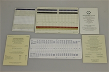 Gary Player, Ray Floyd (x2), & Ben Crenshaw (x3) Scorecards JSA ALOA