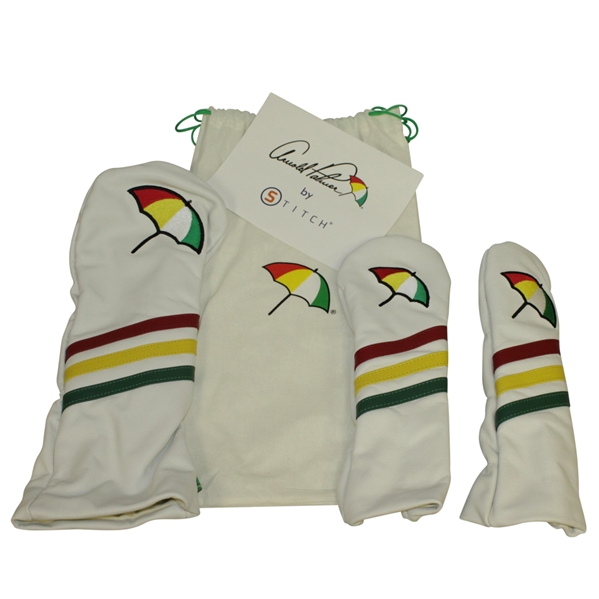 Arnold Palmer Bay Hill Commemorative Driver, Wood, & Utility Head Covers by Stitch with Bag
