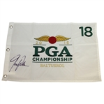 Jimmy Walker Signed 2016 PGA Championship at Baltusrol Embroidered White Flag JSA ALOA