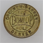 1938 National Open Good Luck Ball Marker - Dunlop for Golf - Cracker-Warren Denver