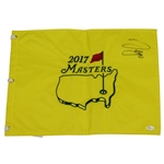 Sergio Garcia Signed 2017 Masters Embroidered Flag JSA FULL LETTER #Y88594