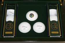 Masters 2015 Commemorative Emerald Box with Two Sleeves of Golf Balls