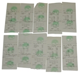 Twenty Ben Hogan Signed Shady Oaks Country Club Member Checks/Receipts JSA ALOA
