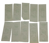 Twenty Ben Hogan Signed Shady Oaks Country Club Member Checks/Receipts JSA ALOA