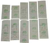 Twenty Ben Hogan Signed Shady Oaks Country Club Member Checks/Receipts JSA ALOA