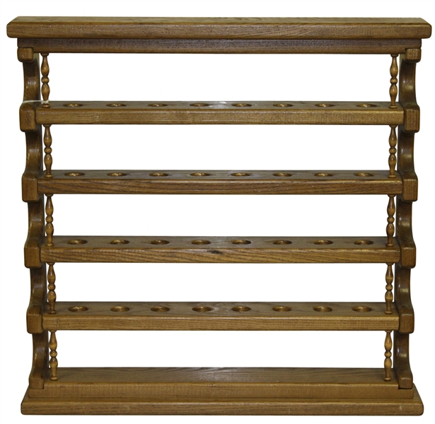 Wooden Golf Ball Display Case - Four Levels - Holds 32 Golf Balls