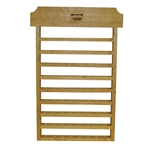 Walter Cords Crafted Wooden Golf Ball Display Case - Nine Levels - Holds 72 Golf Balls