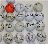 Fifty-Seven Signed Golf Balls - Few Multiples JSA ALOA