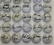 Fifty-Seven Signed Golf Balls - Few Multiples JSA ALOA