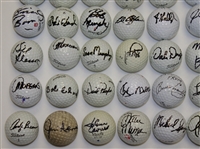 Fifty-Seven Signed Golf Balls - Few Multiples JSA ALOA