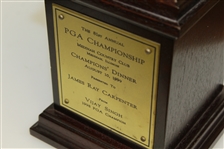 1999 PGA Champions Dinner Gift from Vijay Singh - Replica Wanamaker Trophy on Stand with Plate