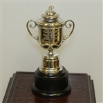 1999 PGA Champions Dinner Gift from Vijay Singh - Replica Wanamaker Trophy on Stand with Plate
