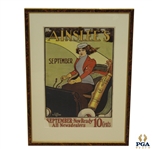 Ainslees September 1899 Poster, Featuring Woman Golfer in Automobile, Mark Rutherford