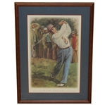 Sam Snead Post Swing Color Print - Framed