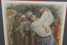 Sam Snead Post Swing Color Print - Framed