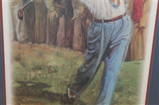 Sam Snead Post Swing Color Print - Framed