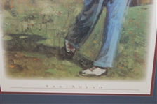 Sam Snead Post Swing Color Print - Framed