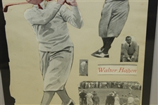 Walter Hagen Signed Cutout and Matte Display with 'Best Wishes', 'March 13th, '1930' JSA ALOA