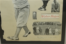 Walter Hagen Signed Cutout and Matte Display with 'Best Wishes', 'March 13th, '1930' JSA ALOA