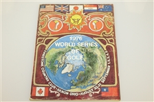 1976 World Series of Golf Program with Media Sheets - Nicklaus Win