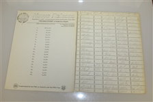 1976 World Series of Golf Program with Media Sheets - Nicklaus Win