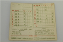 1939 US Open Qualifier Scorecard w/ Horton Smith Tips - Matowac Golf Club