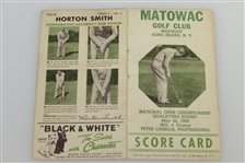 1939 US Open Qualifier Scorecard w/ Horton Smith Tips - Matowac Golf Club