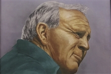 Arnold Palmer Ltd Ed 16/25 Artists Proof Canvas Portrait Painting by Bill Waugh