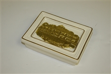 Augusta National Golf Club Clubhouse Porcelain Handcrafted Cardholder by Artist Bill Waugh