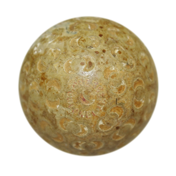Crescent Colonel Half Moon Pattern Golf Ball- PAT. 1902