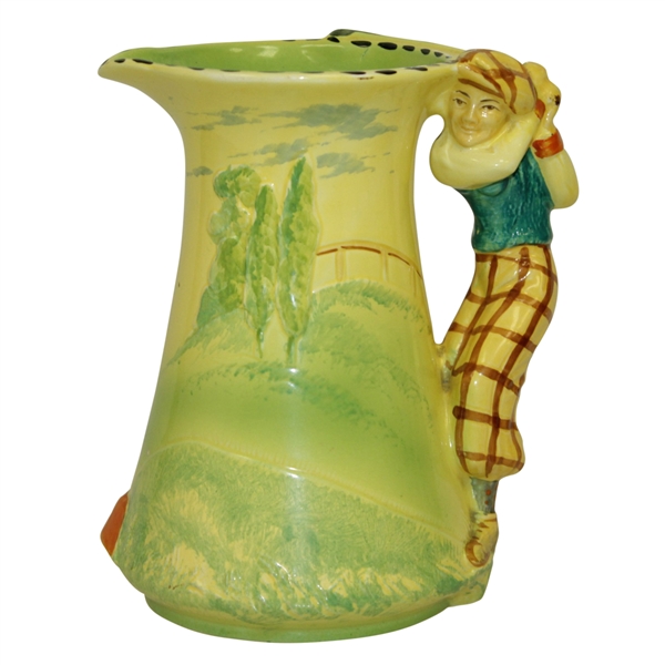Burleigh Ware Ceramic Golf Themed Pitcher / Decanter - Made in England