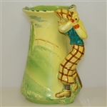 Burleigh Ware Ceramic Golf Themed Pitcher / Decanter - Made in England
