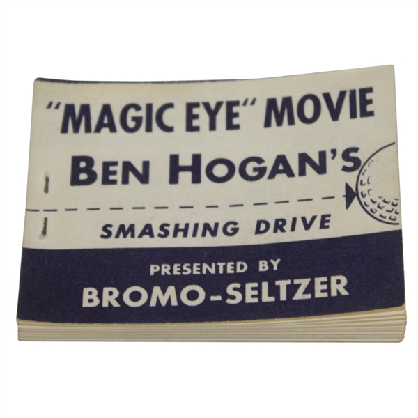 1950s Ben Hogan Heres Your Free Golf Lesson Magic-Eye Movie Flip Book - Excellent Condition