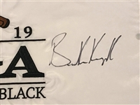 Brooks Koepka Signed 2019 PGA Championship at Bethpage Black Embroidered Flag!