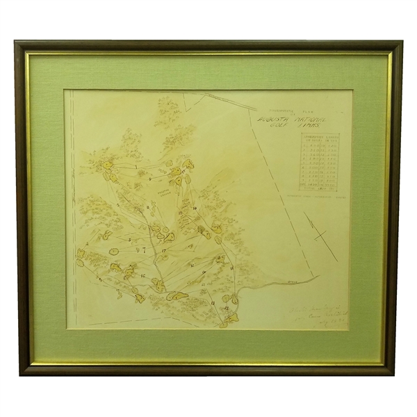 1931 Augusta National Golf Course Master Plan