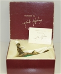 Artist Mark Hopkins' Solid Bronze Golfer Recovery Shot Sculpture w/ Original Box - 602/2500