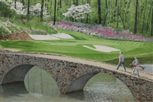 Byron Nelson Signed Ltd Edition 'The 12th At Augusta' Helen Rundell #180/250