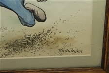 Original Cartoon Watercolor Humorous Golf Cartoon - 5 Frames in Total